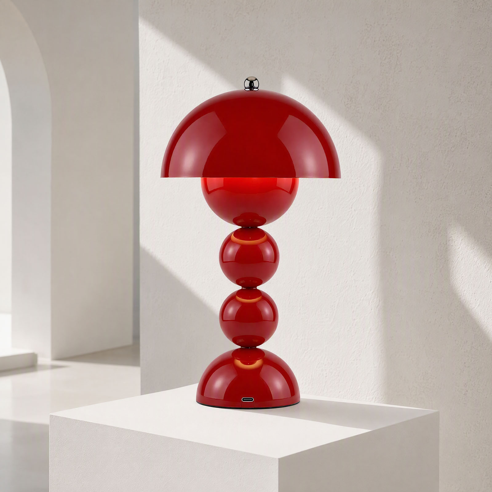 Lighting Decor Bedroom - Vintage Mushroom Table Lamp USB LED