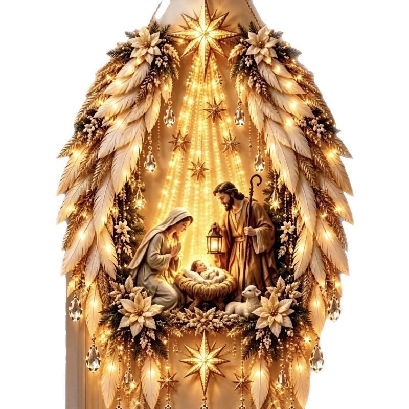 Lighting Christmas Decor - Bethlehem Star LED Wall Hanging Ornament