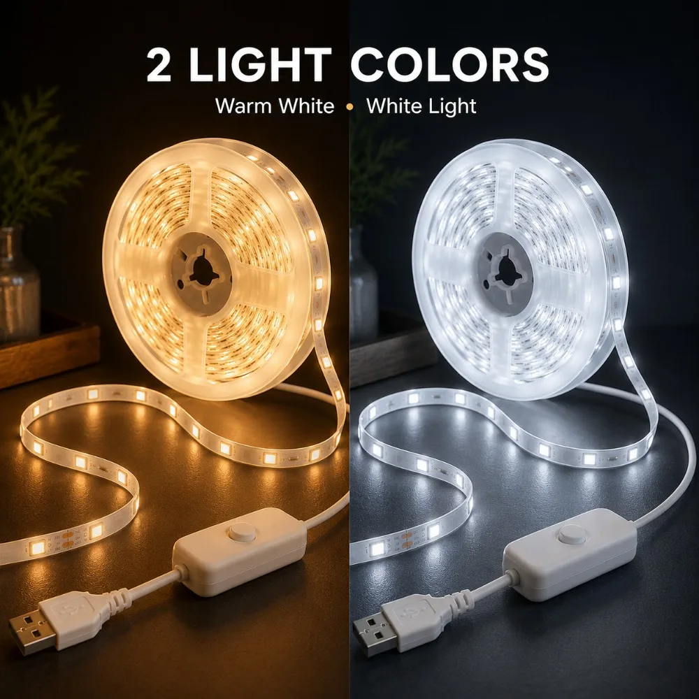 LED Strip Lights USB Button Co - Lighting Decoration Ideas 评论和价格
