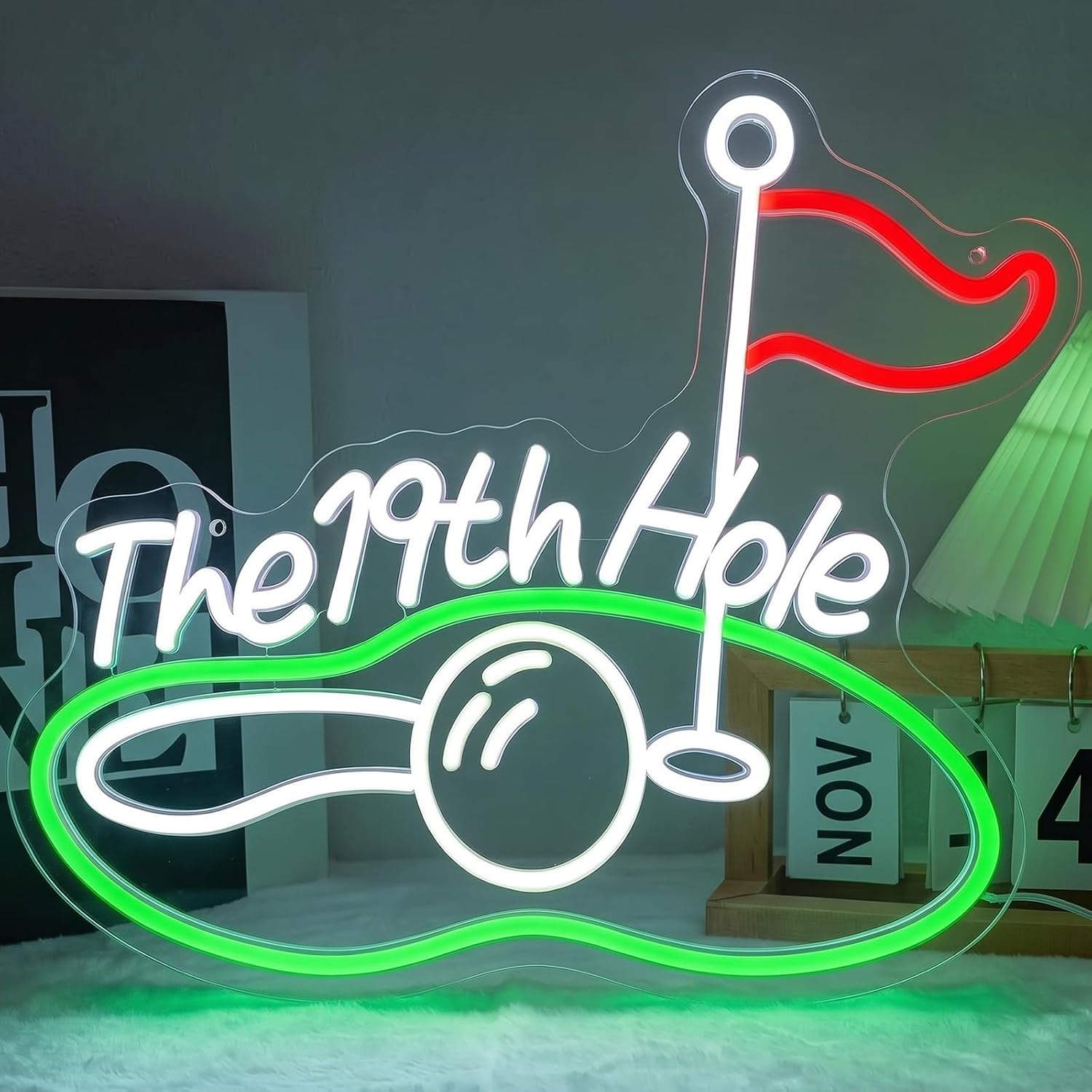The 19th Hole Golf LED Neon Si - Lighting Christmas Decor 评论和价格