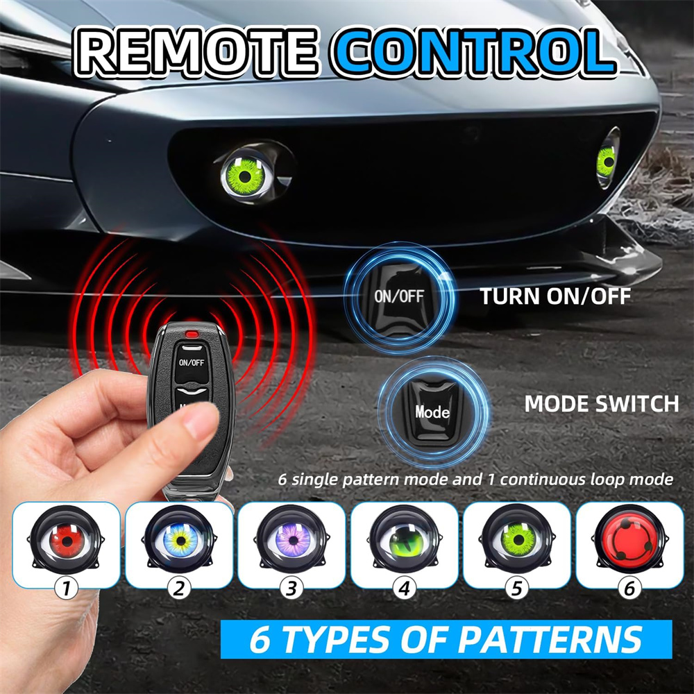  6-Mode Led Dynamic Devil Eye - Lighting Decoration Ideas 评论和价格