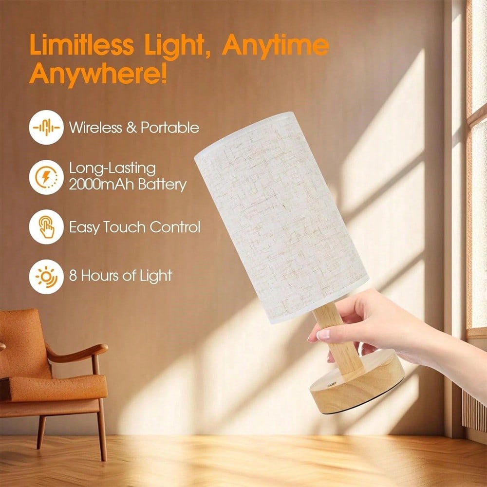 Modern Nordic Wooden And Fabri - Lighting Decor Bedroom 评论和价格