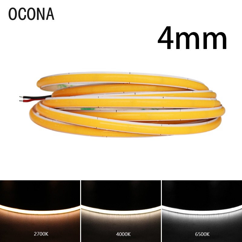 4mm Narrow COB LED Strip Light - Lighting Mcqueen Bedroom Decor 评论和价格
