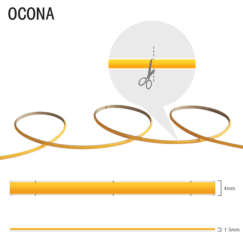 4mm Narrow COB LED Strip Light - Lighting Mcqueen Bedroom Decor 评论和价格