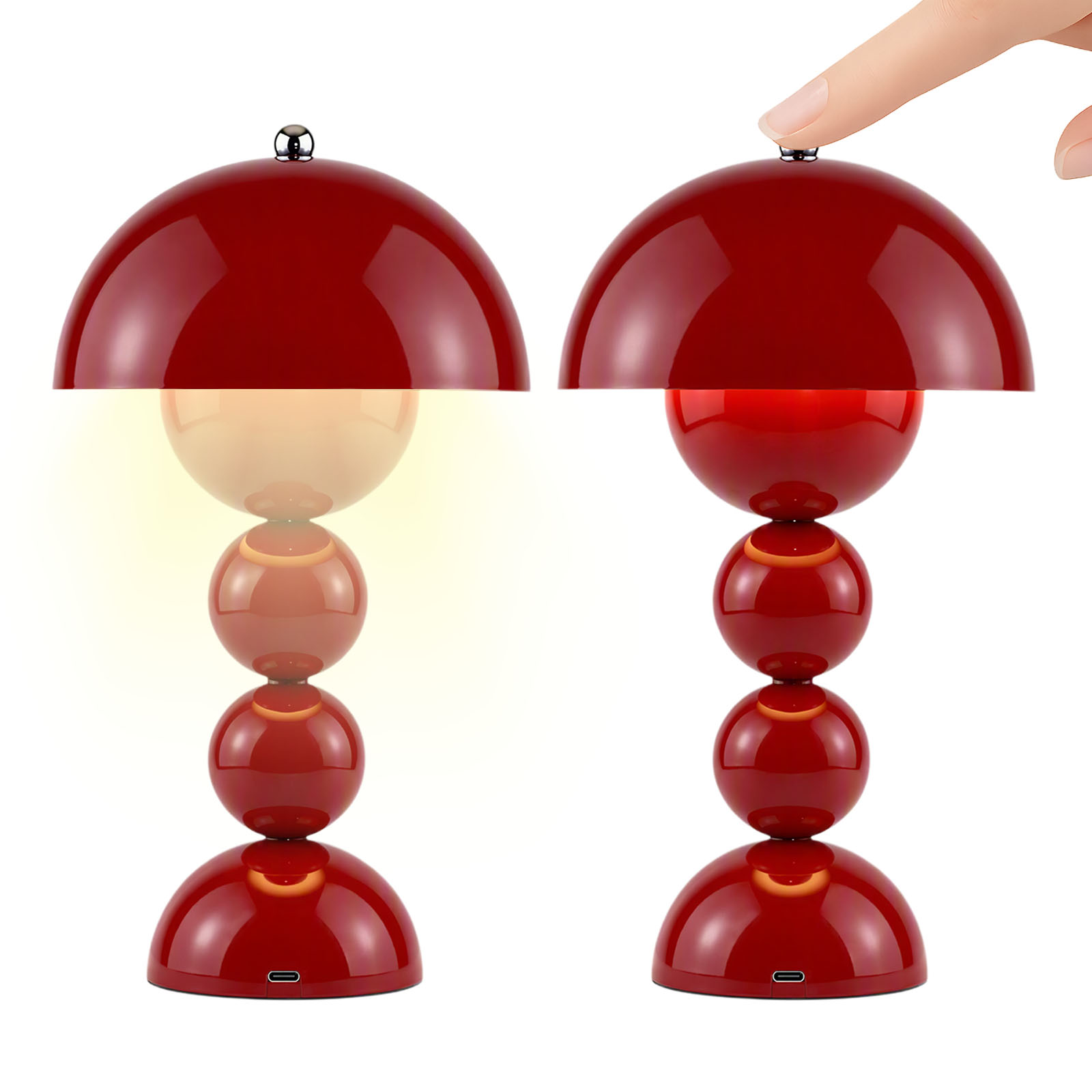 USB Mushroom Bud LED Table Lam - Lighting Decor Bedroom 评论和价格