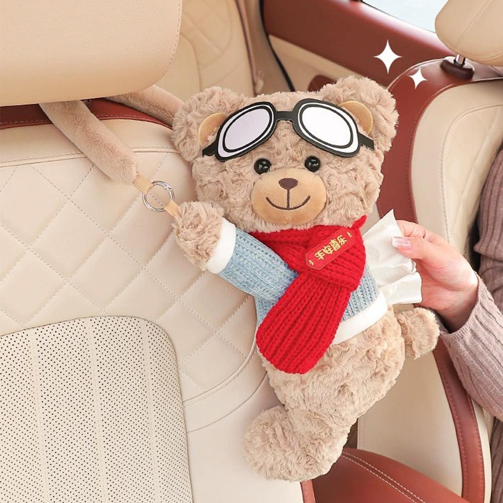 Cute Bear Car Tissue Box Holde - Lighting Mcqueen Bedroom Decor 评论和价格