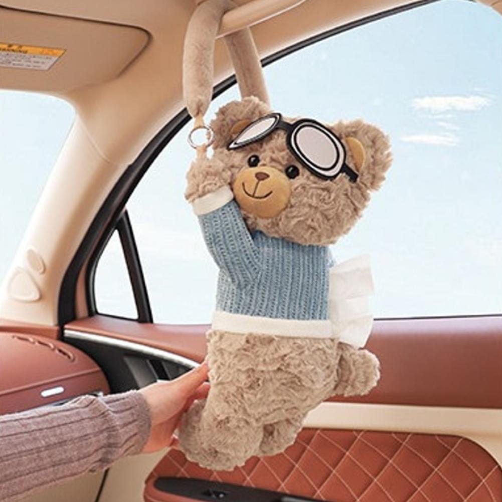 Cute Bear Car Tissue Box Holde - Lighting Mcqueen Bedroom Decor 评论和价格