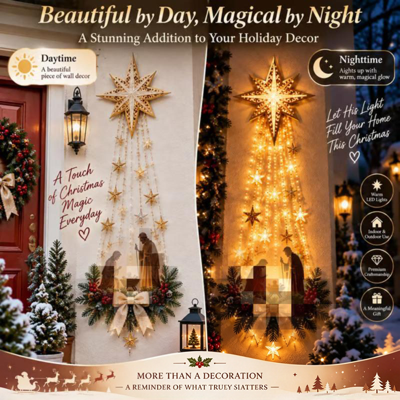 Bethlehem Star LED Wall Hangin - Lighting Christmas Decor 评论和价格
